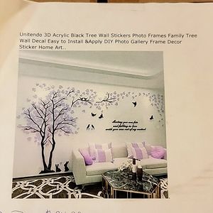 Large Wall Decal of tree, leaves, quote‎